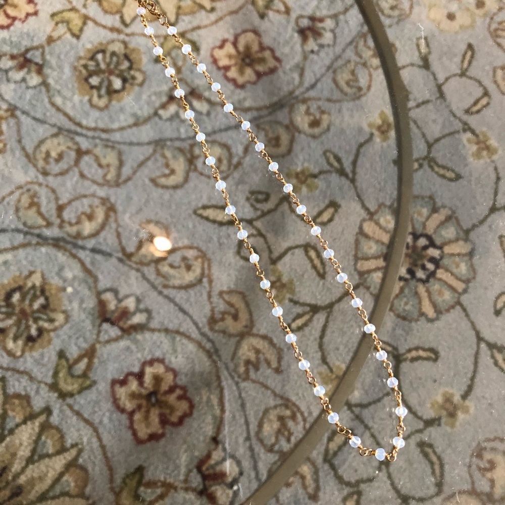 Beaded choker necklace